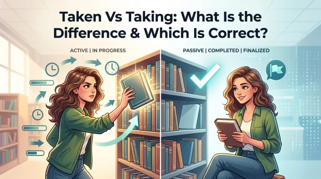 Taken Vs Taking