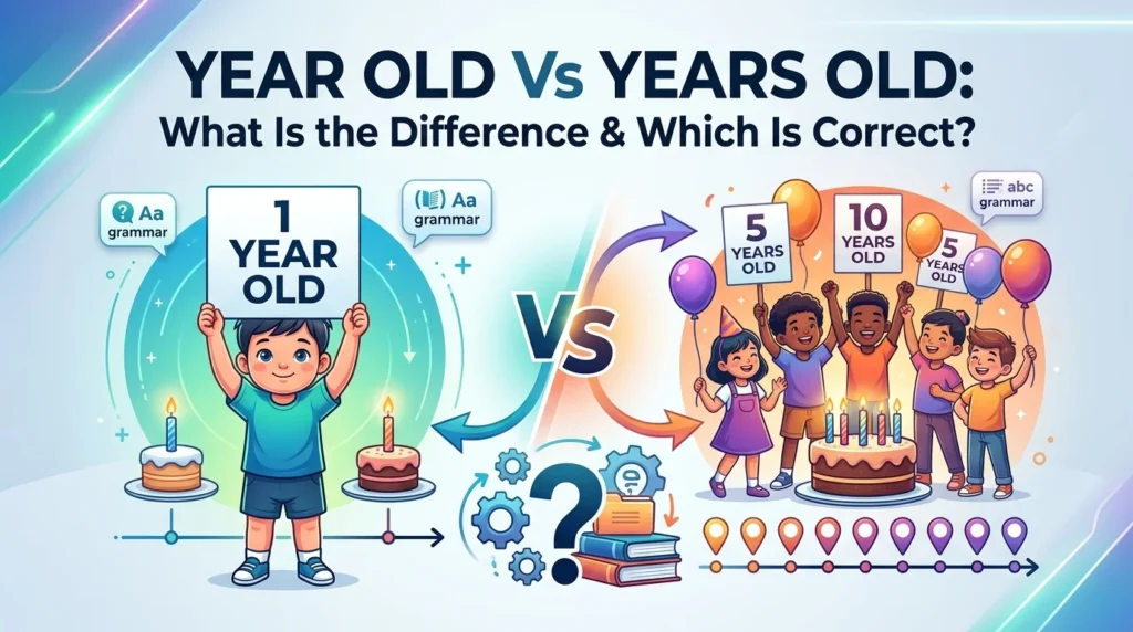 Year Old Vs Years Old