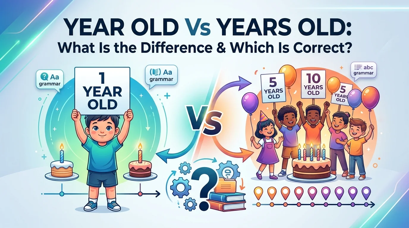 Year Old Vs Years Old