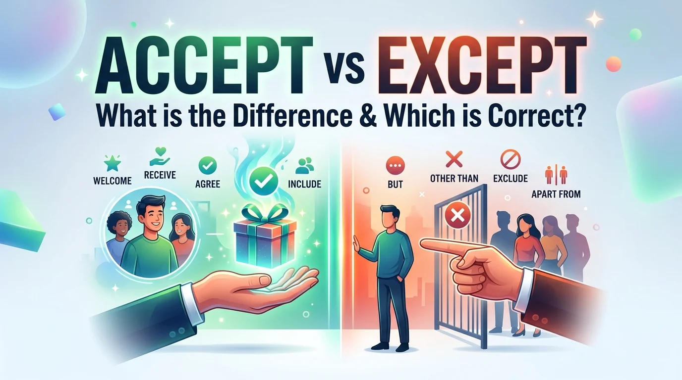 Accept vs Except