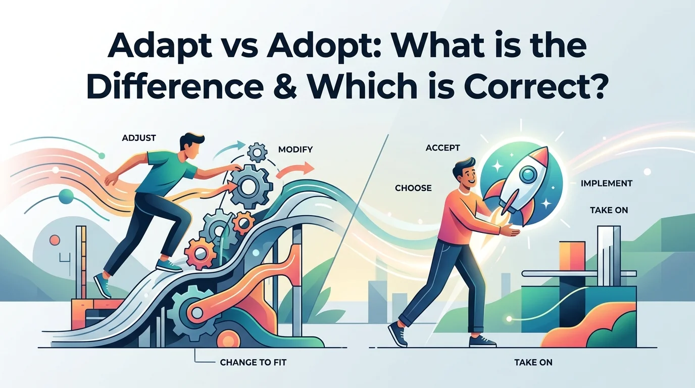 Adapt vs Adopt: