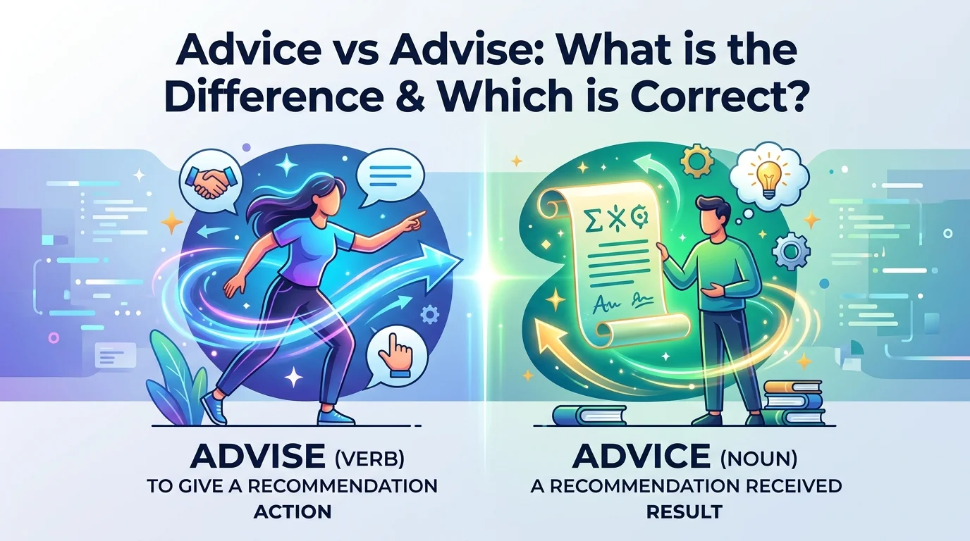Advice vs Advise