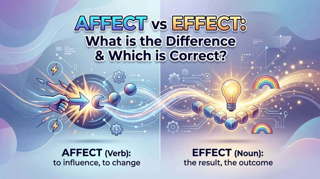 Affect vs Effect