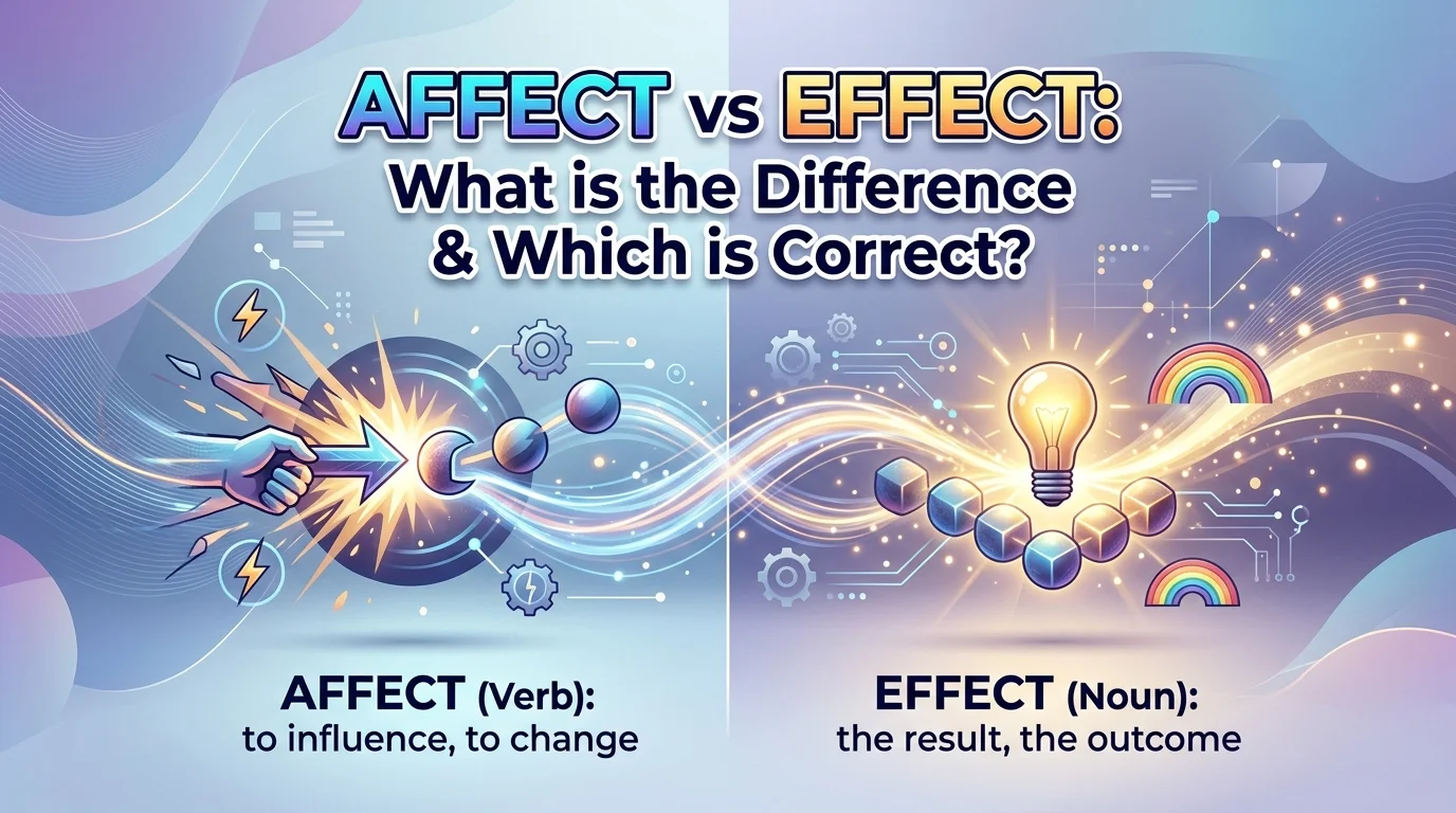 Affect vs Effect
