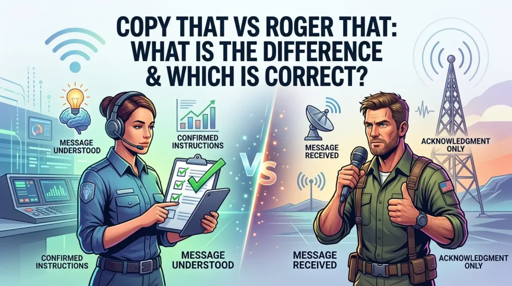 Copy That Vs Roger That
