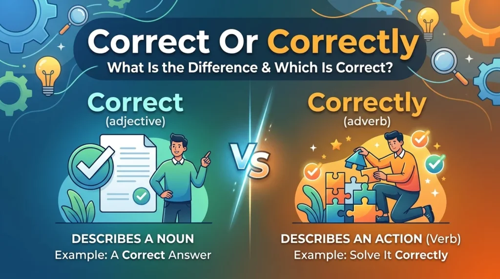 Correct Or Correctly