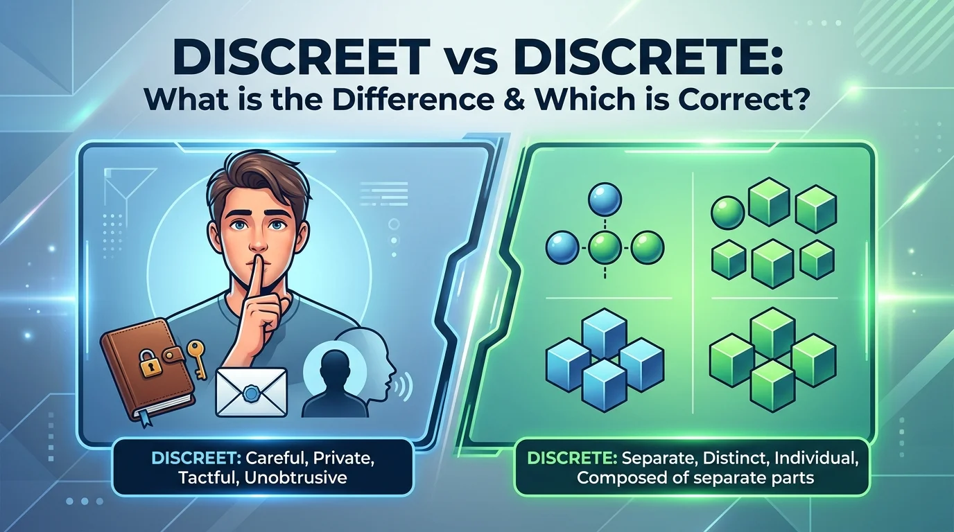 Discreet vs Discrete