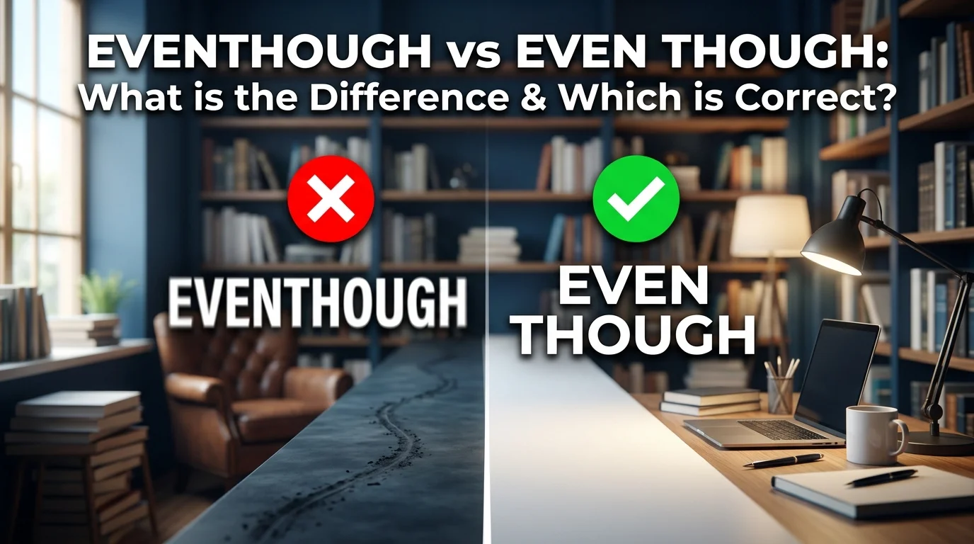 Eventhough Vs Even Though