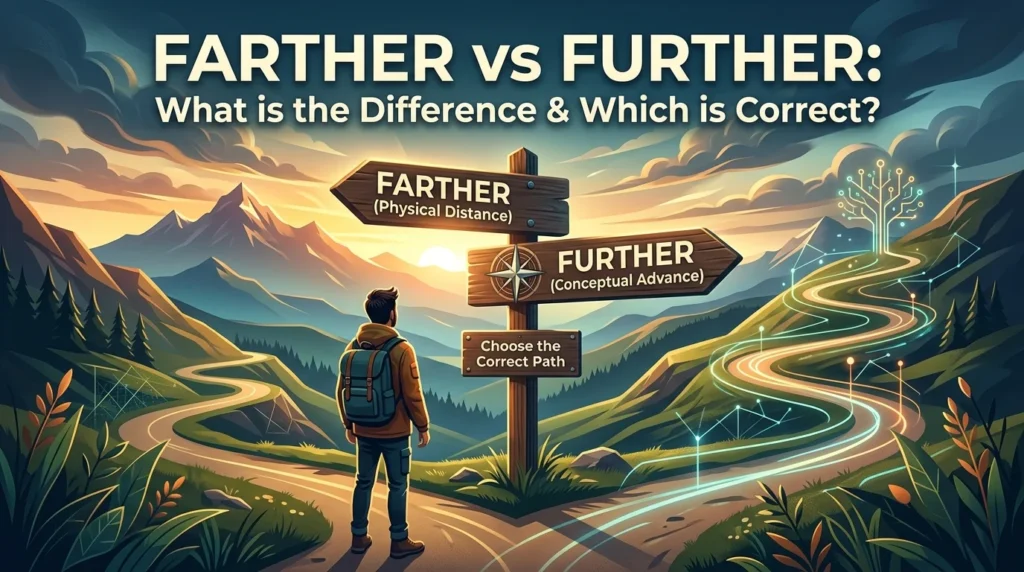 Farther vs Further