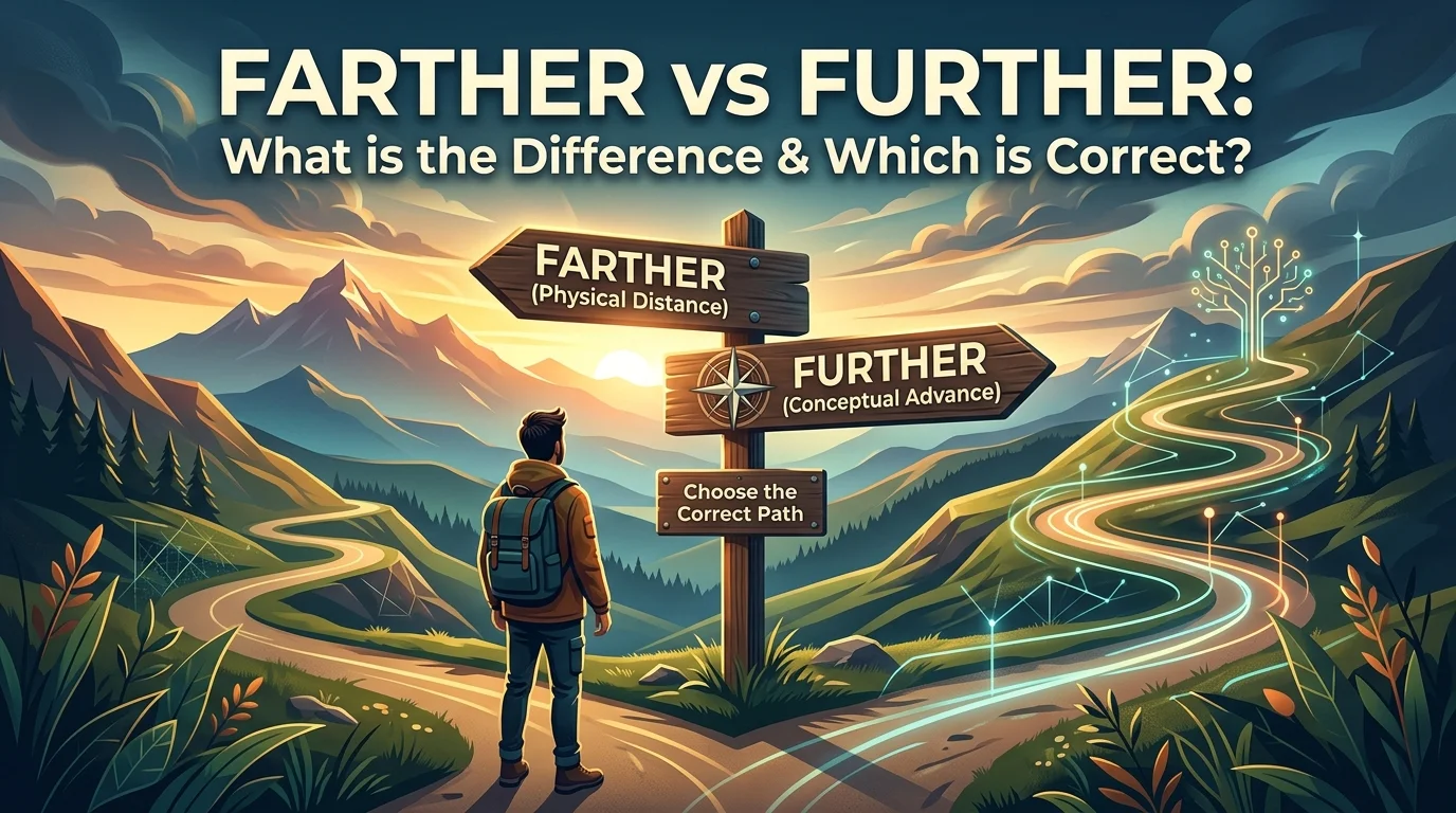 Farther vs Further