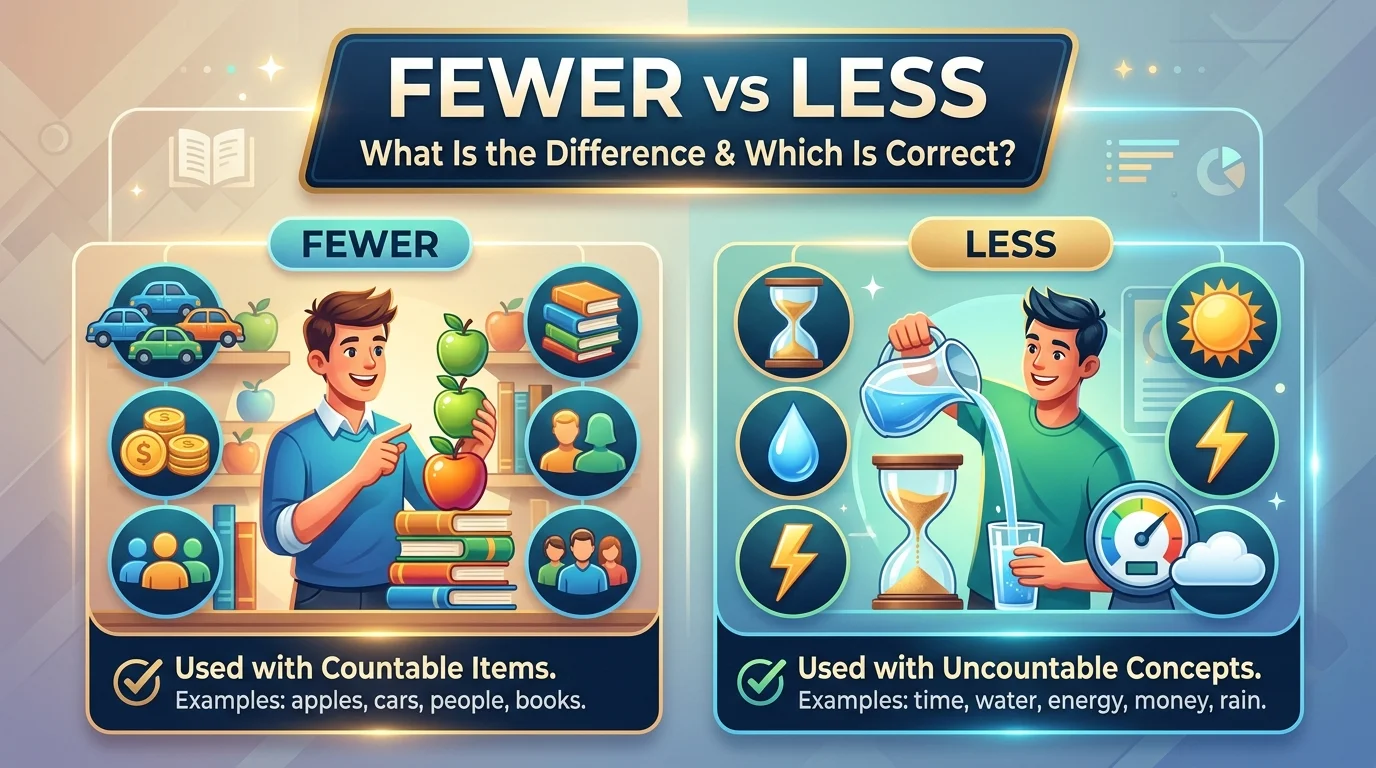 Fewer vs Less