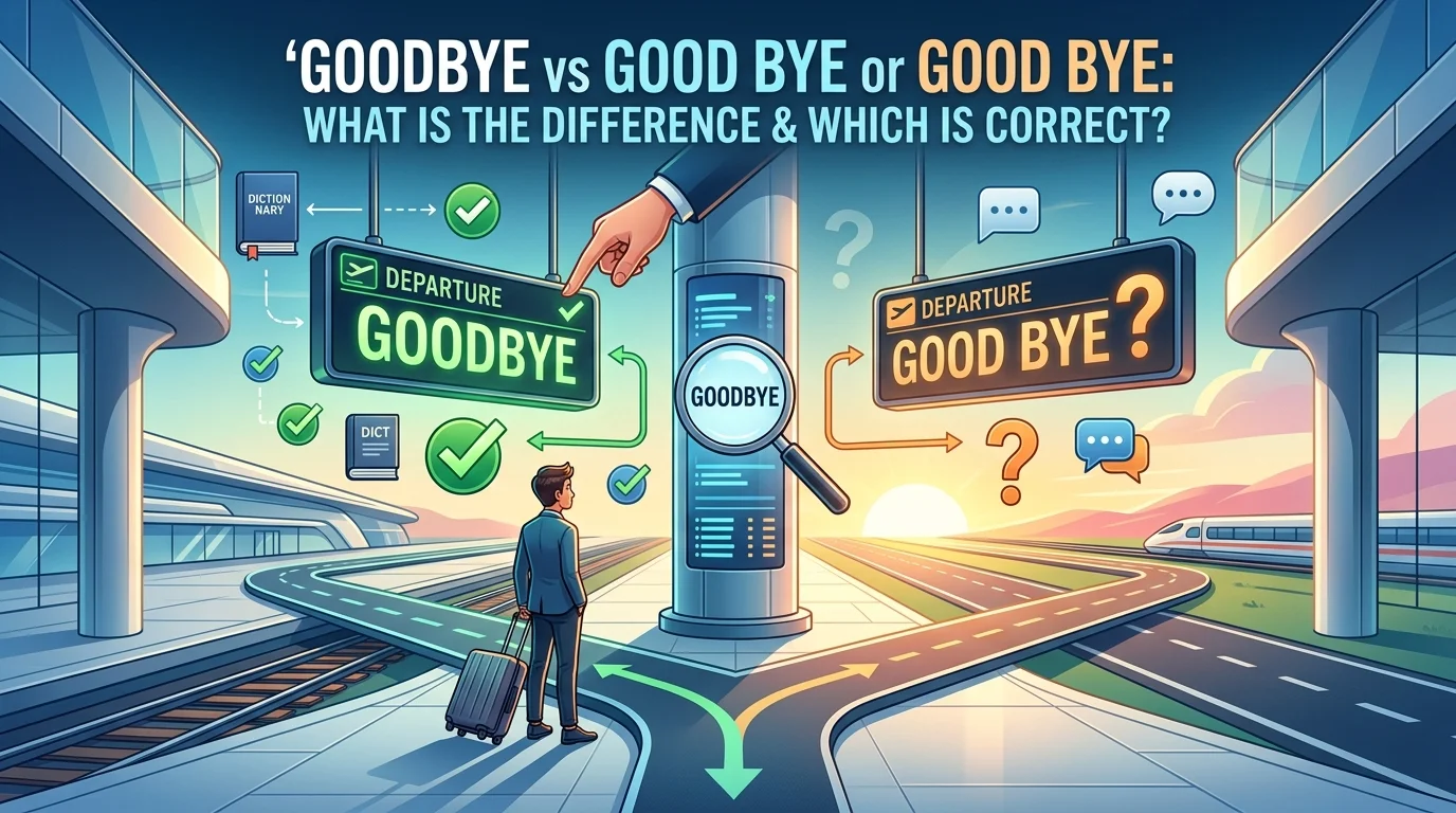 Goodbye Vs Good Bye Or Good Bye