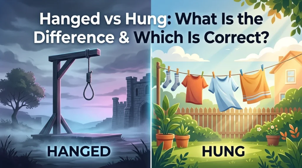 Hanged vs Hung