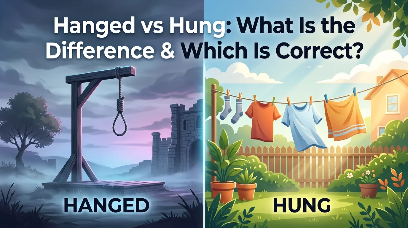 Hanged vs Hung