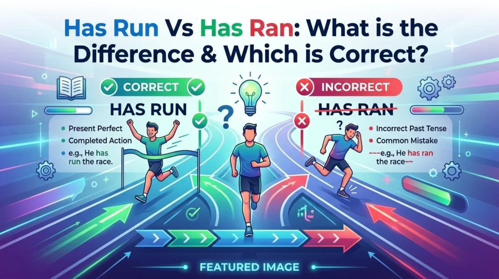 Has Run Vs Has Ran
