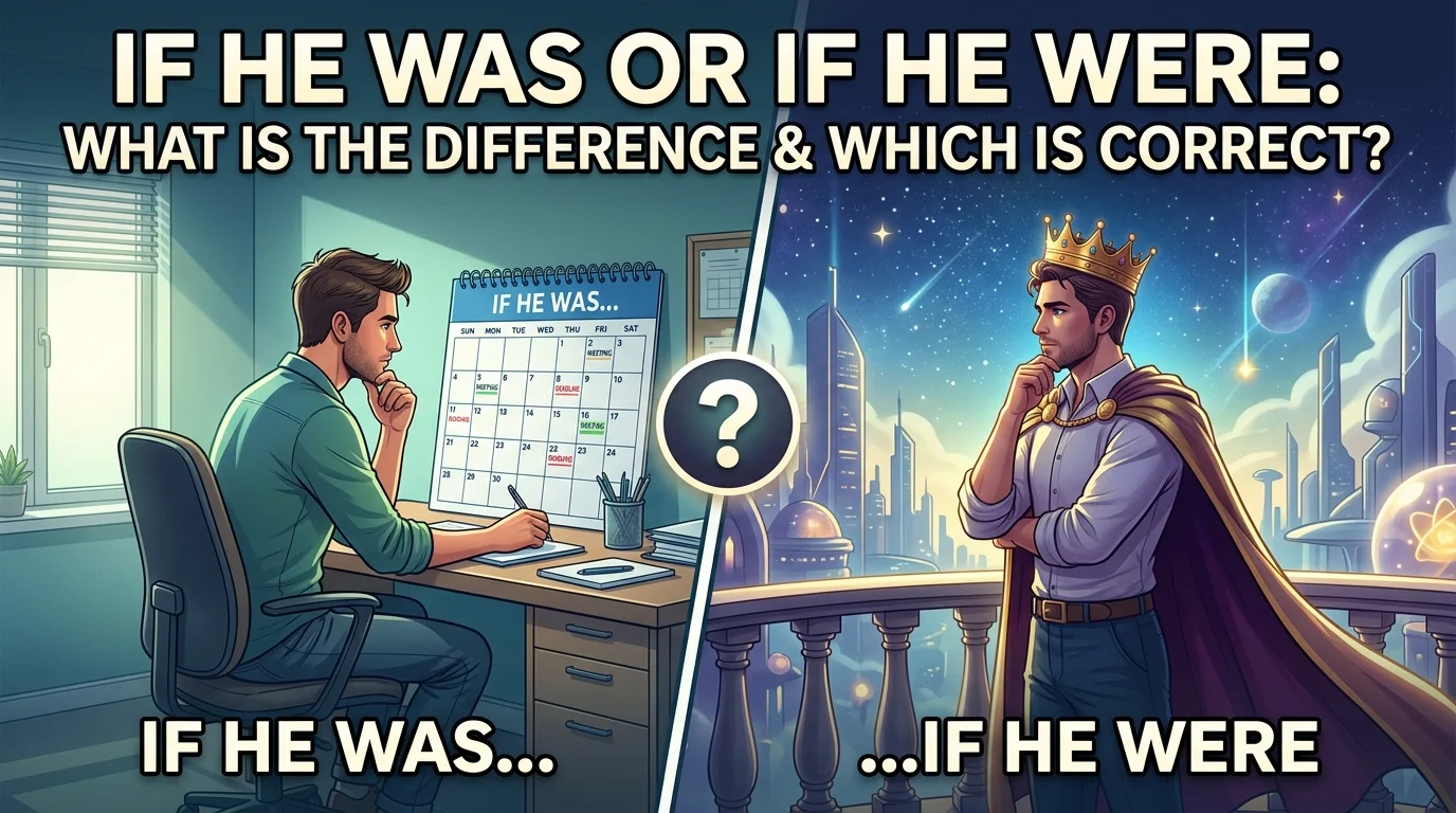 If He Was Or If He Were