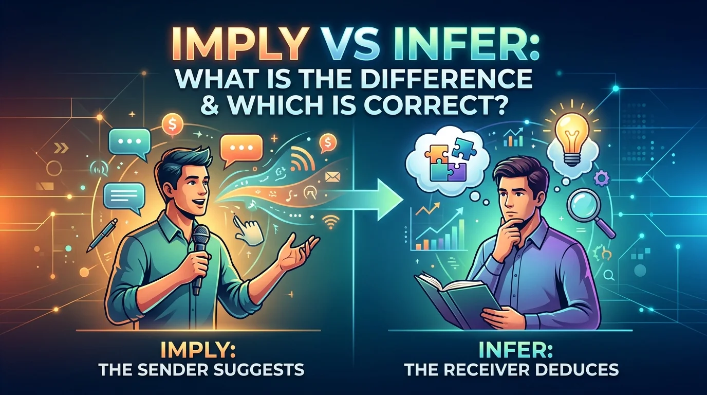 Imply vs Infer