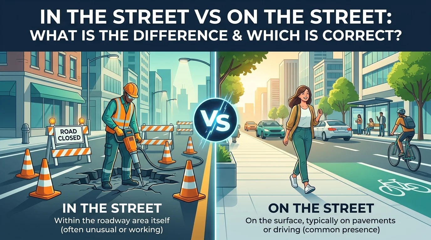 In The Street Vs On The Street