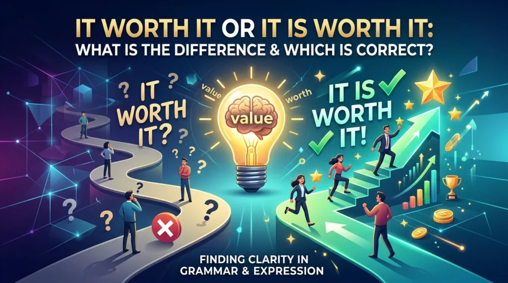 It Worth It Or It Is Worth It