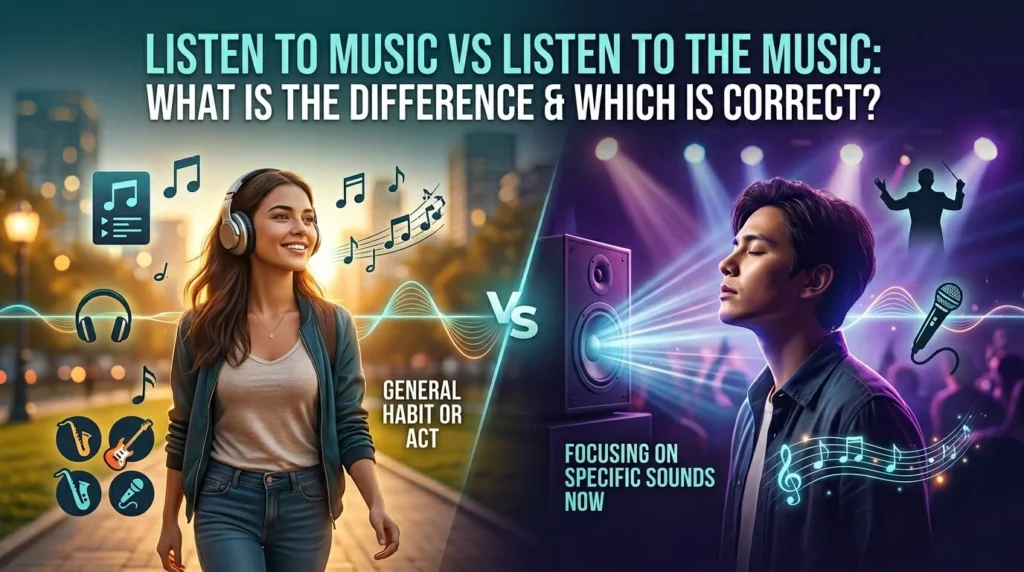 Listen To Music Vs Listen To The Music