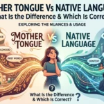 Mother Tongue Vs Native Language