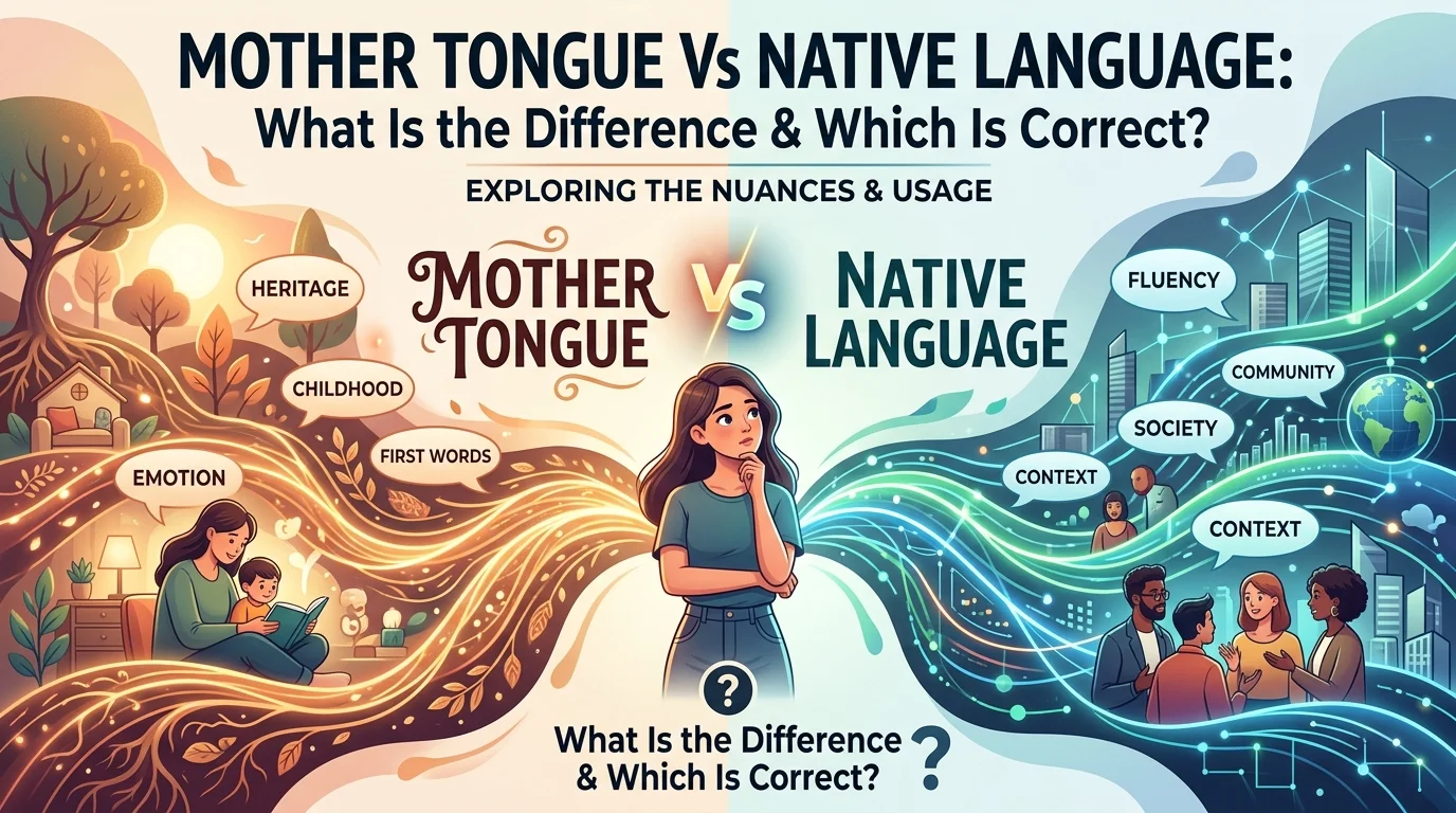 Mother Tongue Vs Native Language