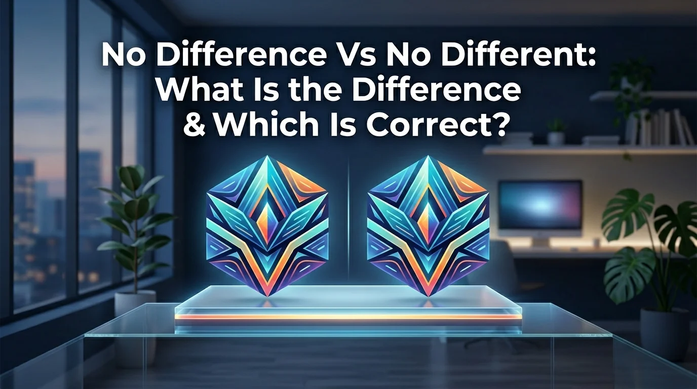 No Difference Vs No Different