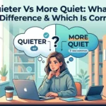 Quieter Vs More Quiet