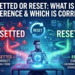 Resetted Or Reset