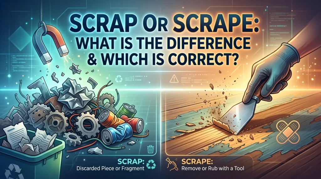Scrap Or Scrape