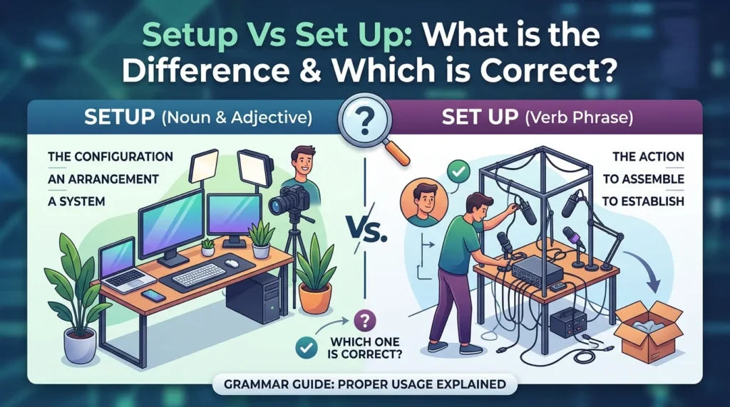 Setup Vs Set Up