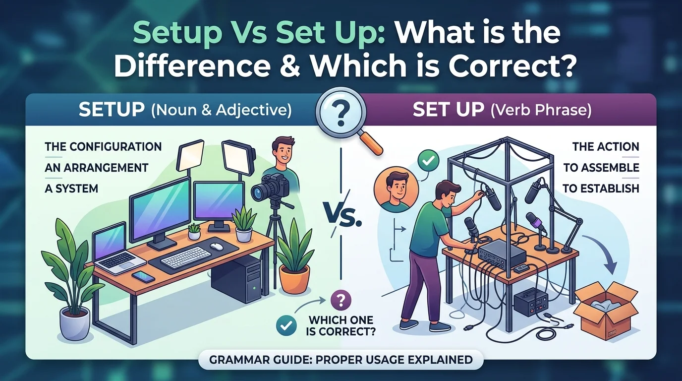 Setup Vs Set Up