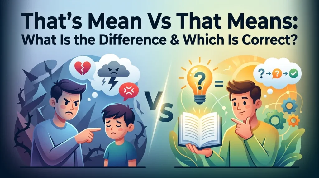 Thats Mean Vs That Means