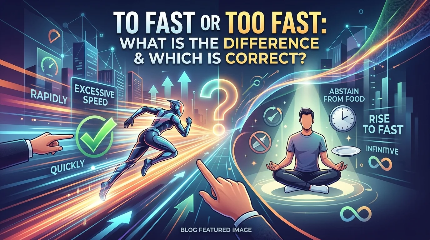 To Fast Or Too Fast