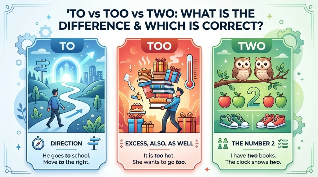 To vs Too vs Two